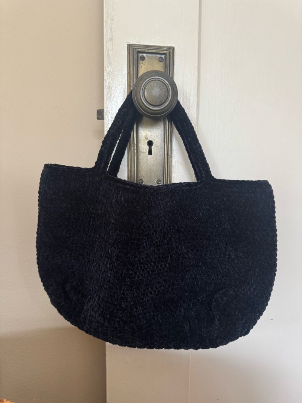Jeana Sohn black velvet bag